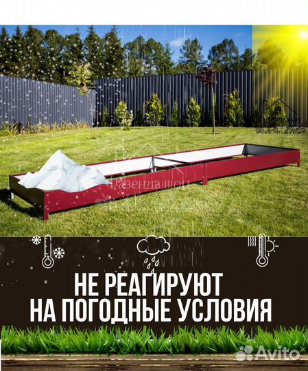 Грядки металлические с полимерным покрытием