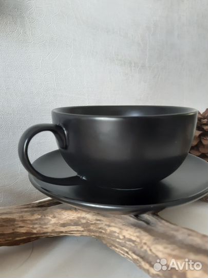 Чашка с блюдцем новая