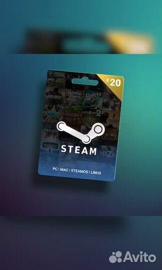 Steam Gift Card 20 Евро