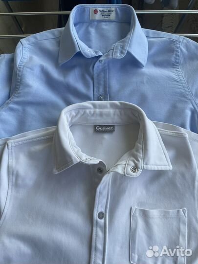 Рубашка на кнопках gulliver и Button Blue 140р