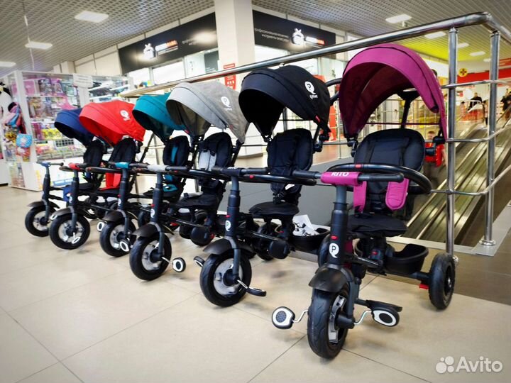 Детский трехколесный велосипед Rito Q Play черный