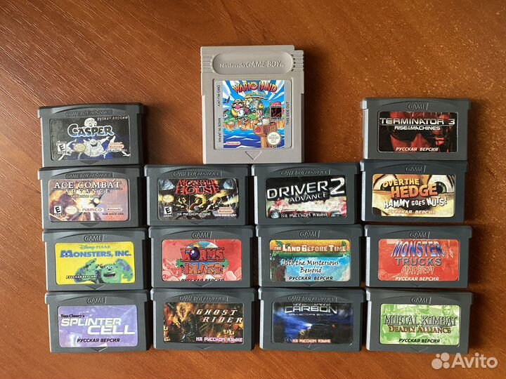 Картриджи для game boy advance
