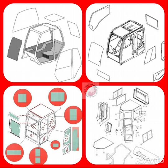 Стекло двери правое (закаленное) 87302768