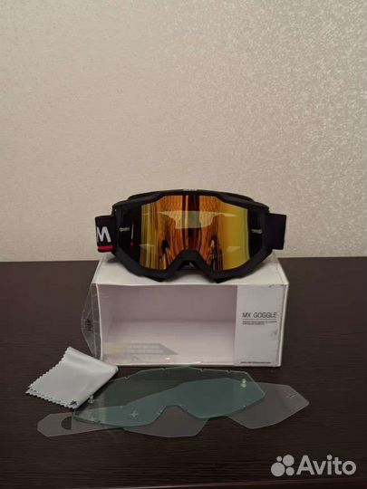 Очки для мотокросса AIM с жёлтой линзой