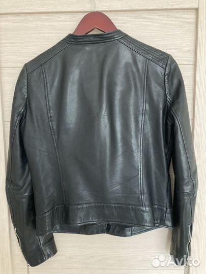 Кожаная куртка Mango