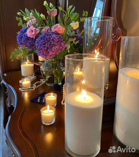 Насыпные свечи воск