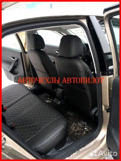 Чехлы Автопилот Volkswagen Polo 5 Hb из экокожи