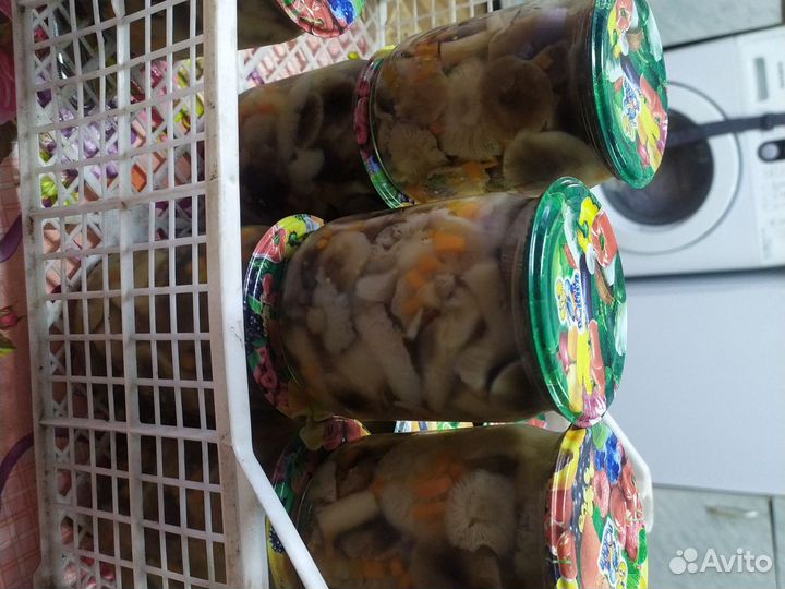 Грибы маринованные рядовка,опята,маслята,белые