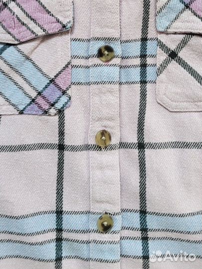 Рубашка Sela 134 для девочки, в клетку