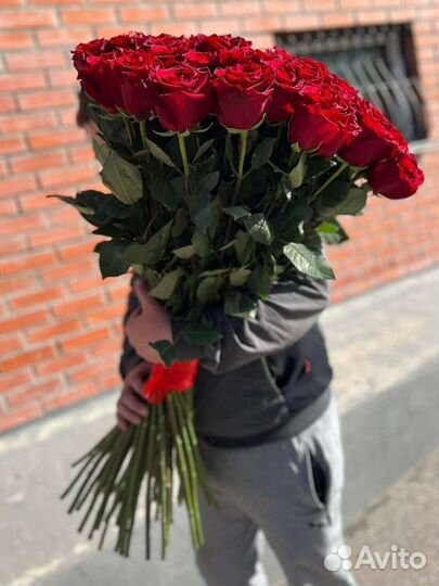 Букеты из роз 70 и 80см Голландия свежие