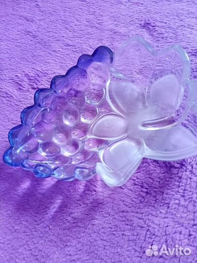 Ваза цветное стекло чехия