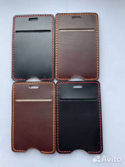 Бейдж из натуральной кожи