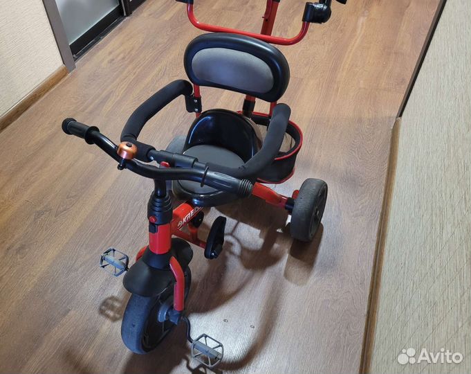 Велосипед детский с родительской ручкой