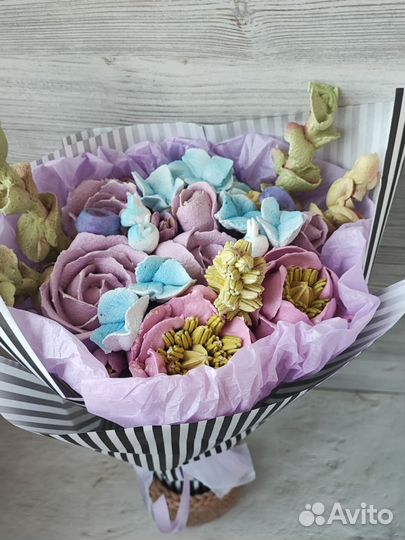 Сладкий букет из зефира