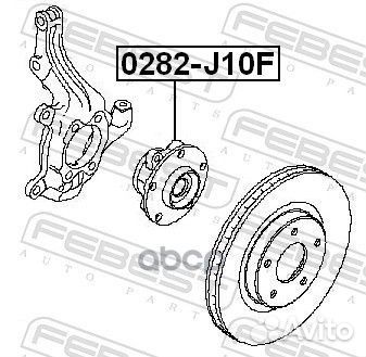 Ступица передняя nissan qashqai J10F 2006- REN