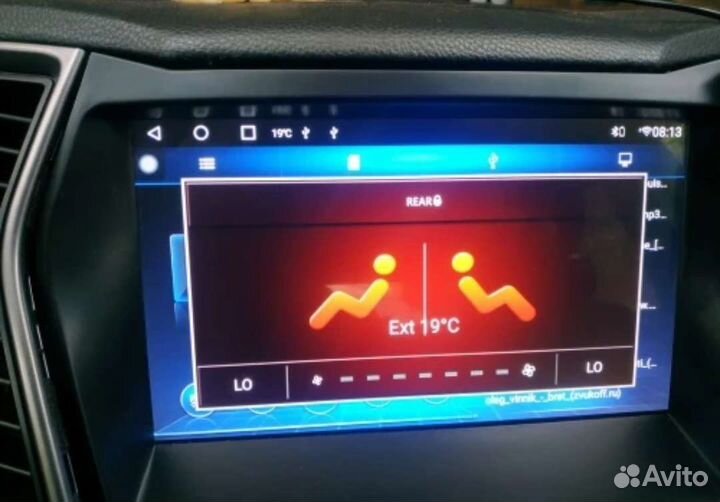 Штатная андроид магнитола для Hyundai Santa Fe 3