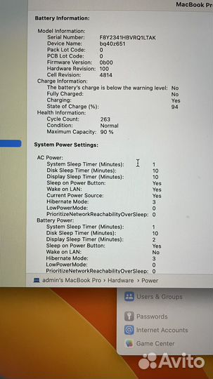 Apple macbook pro 14 2021 m1 16gb 512gb