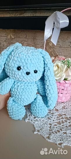 Плюшевый зайчик ручной работы