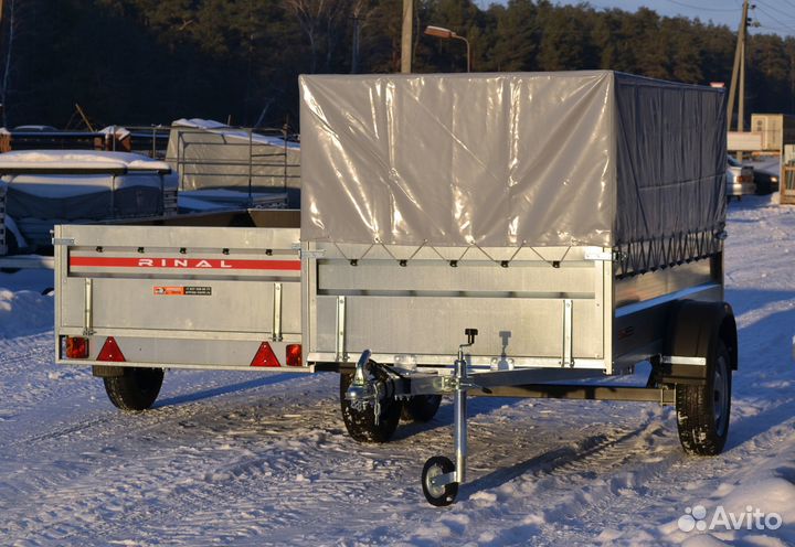 Прицеп легковой 2.5х1.25х0.48м. Риналь 301501