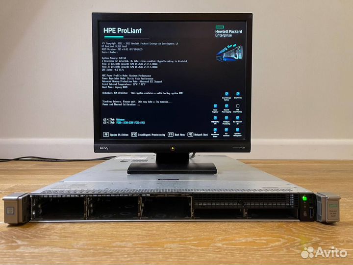 Сервер HP DL360 Gen9 8SFF 2x E5-2630v4 16GB