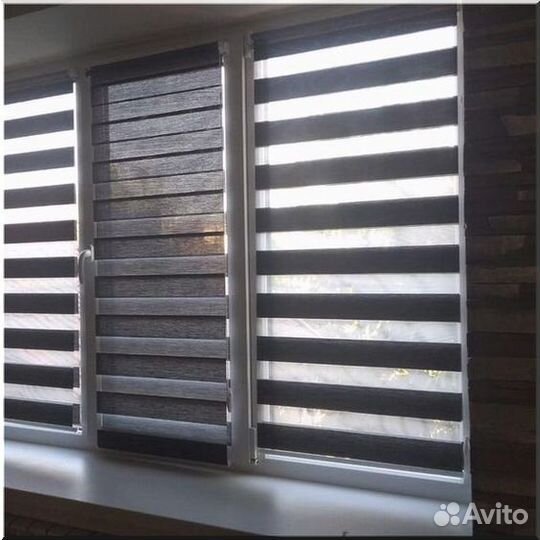 Шторы рулонные Зебра/Доставка