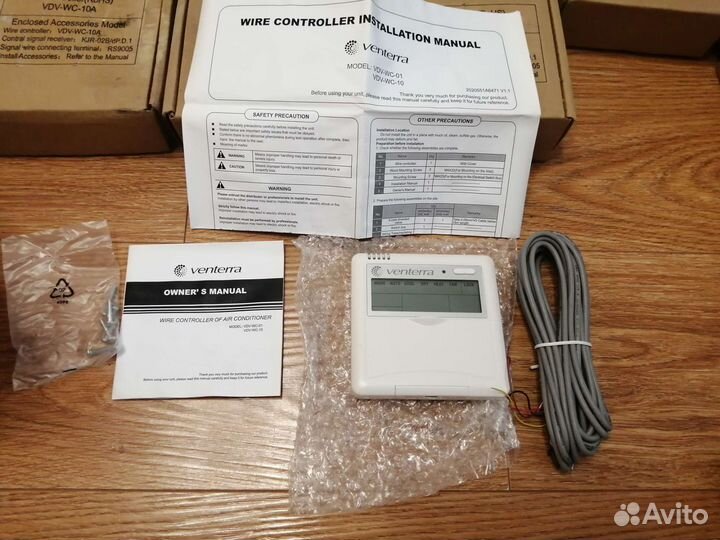 Проводной пульт управления Venterra VDV-WC-10