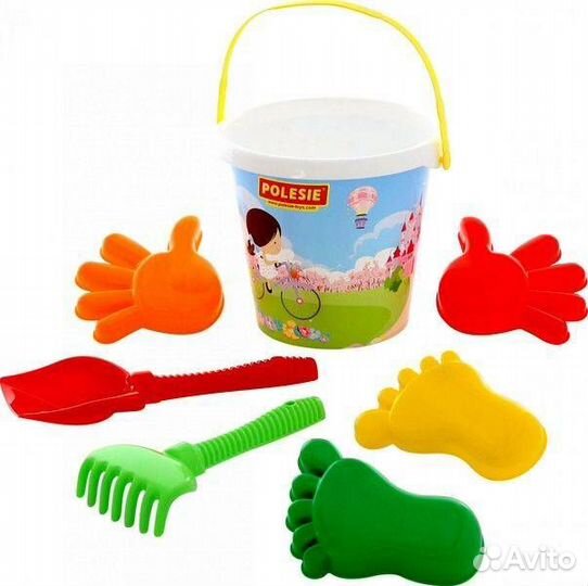 Набор №604 ведро большое лопата №6 грабли №6 формо