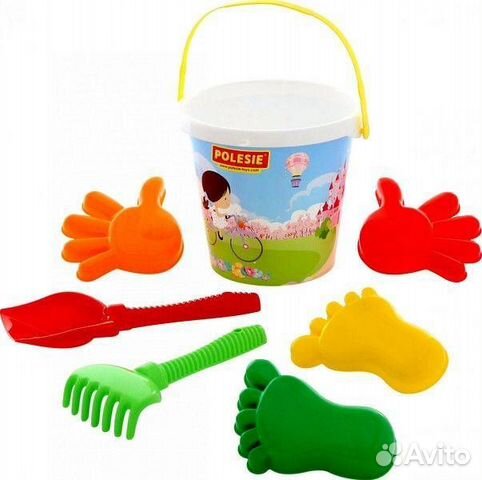 Набор №604 ведро большое лопата №6 грабли №6 формо