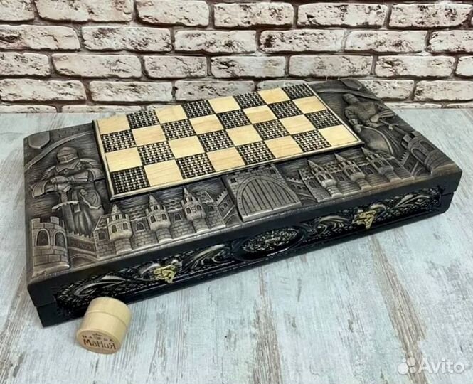 Шахматы шашки нарды ручной работы