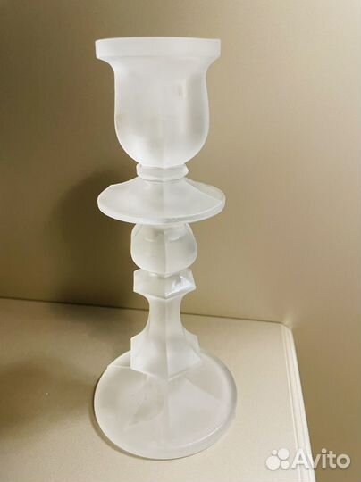 Подсвечник, матовое стекло