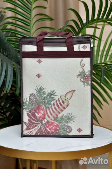 Новогодняя скатерть гобелен