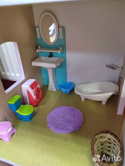 Домик кукольный с наполнением