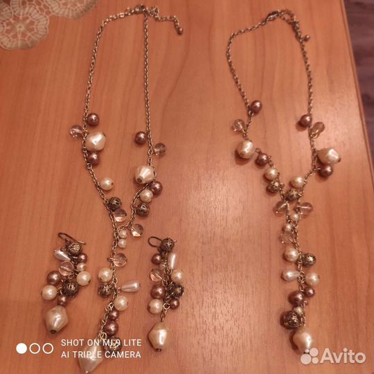 Ожерелье и серьги