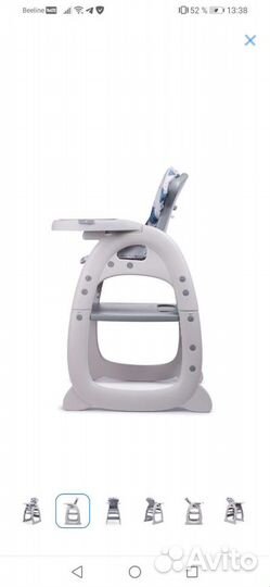 Новый. Детский стул для кормления 2в1