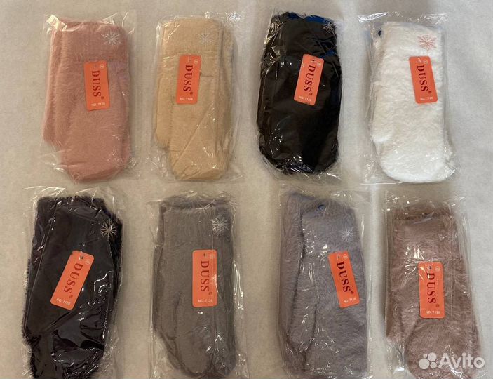 Варежки зимние женские