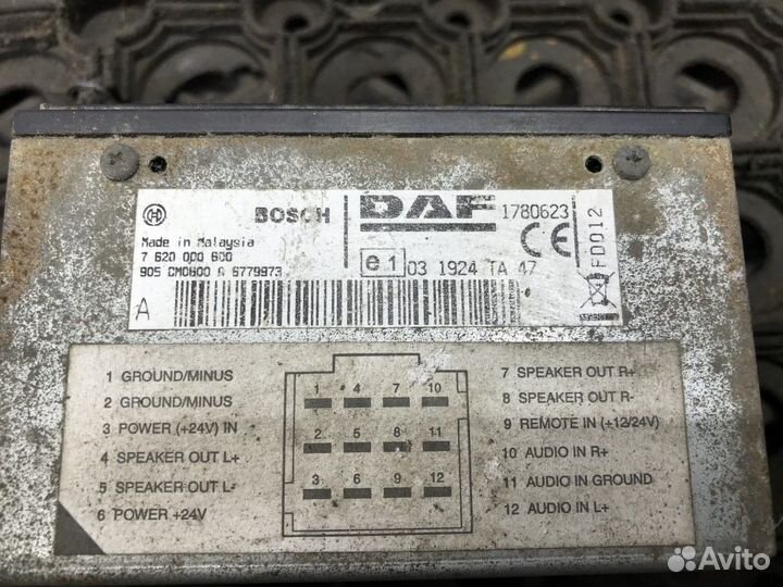 Усилитель акустической системы Daf XF105