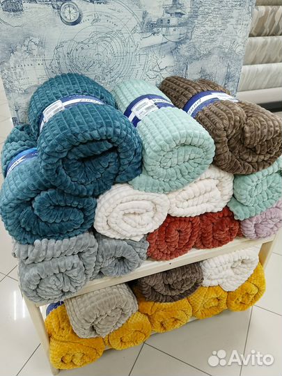 Плед Велсофт 200х220 Клетка в Ассортименте