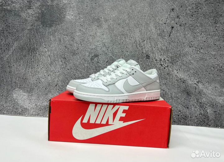 Кроссовки Nike SB Dunk Grey Люкс