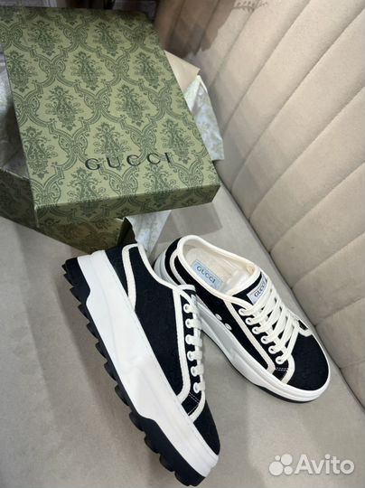 Кеды gucci черные женские