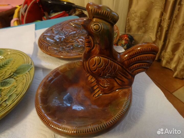 Пепельница петух тарелки зик