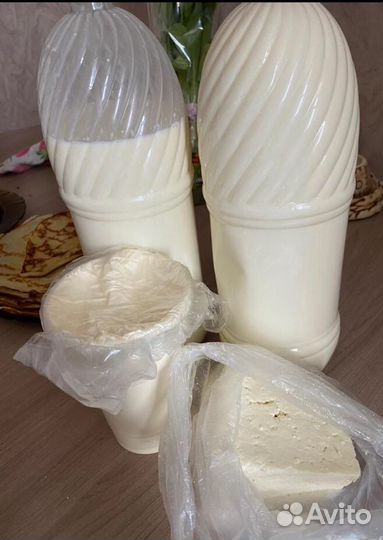 Домашнее молоко, творог, сметана, масло, сыр адыге