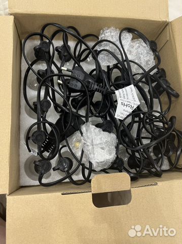 Ретро гирлянда уличная 25 лампочек. 7,5 метров