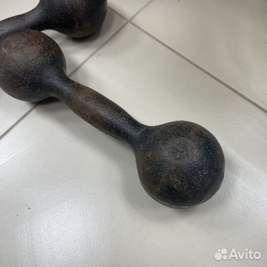 Гантели ссср. 8кг. 2х4кг (сзр)