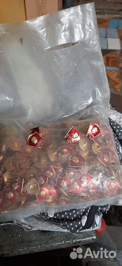 Комсомольские значки, армейские на закрутке, 80-х