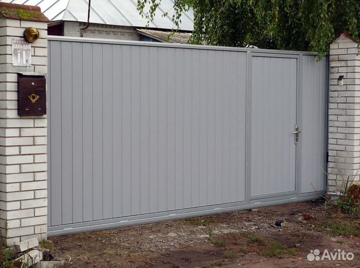 Откатные ворота под ключ с установкой