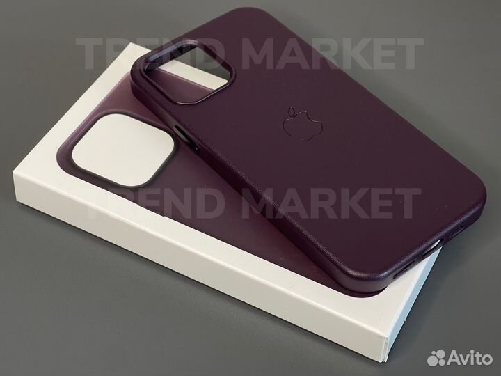 Чехол кожаный MagSafe iPhone 12 / 13 / pro