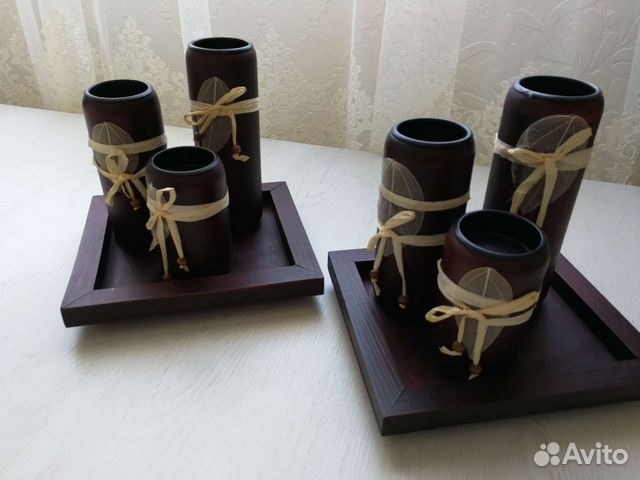 Подсвечники дерево