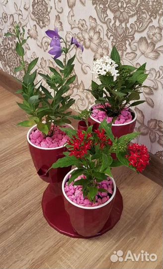 Горшки цветочные 2 шт