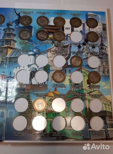 Коллекция 10руб биметалл