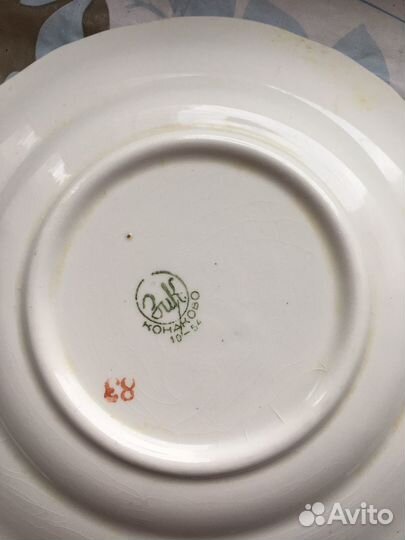 Столовый сервиз СССР зик конаково